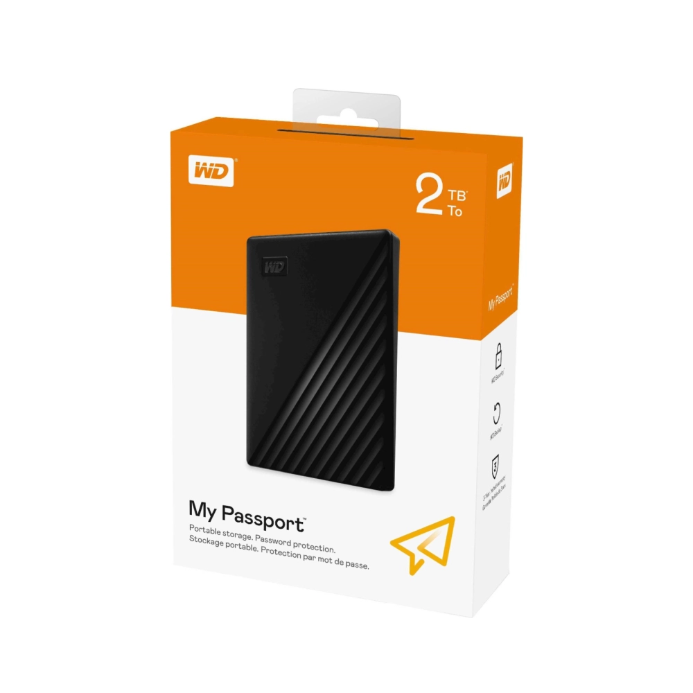 WD External USB Hard Disk My Passport 2TB (Black) | Mega Jaipur